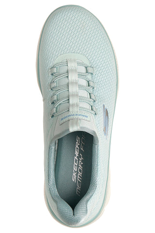 Mentolovo zeleni mrežasti čevlji Skechers Summits plus summer haze