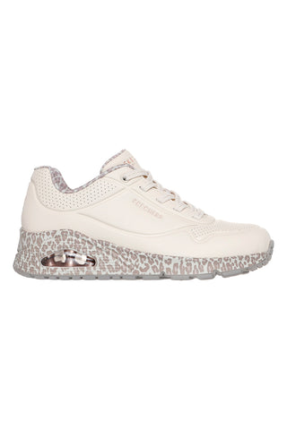 Leopardasti superge z zračno podplatom in fiksnimi vezalkami Skechers UNO Safari Time