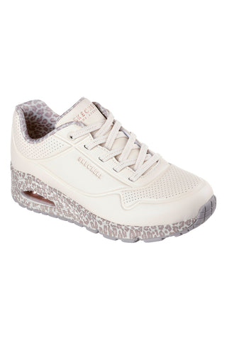 Leopardasti superge z zračno podplatom in fiksnimi vezalkami Skechers UNO Safari Time