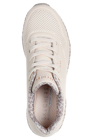 Leopardasti superge z zračno podplatom in fiksnimi vezalkami Skechers UNO Safari Time