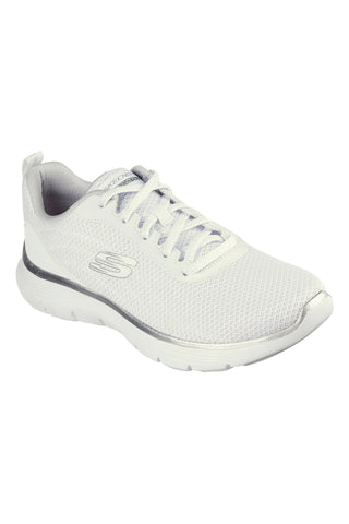SKECHERS FLEX APPEAL 5.0 BELA/SREBRNA