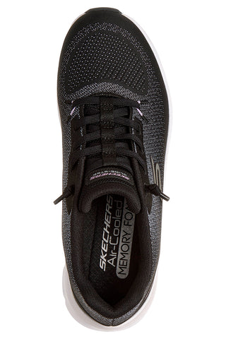 Črne mrežaste superge z Glide-Step in zračno hlajeno spominsko peno Skechers Glide-Step Pro Soft Mirage