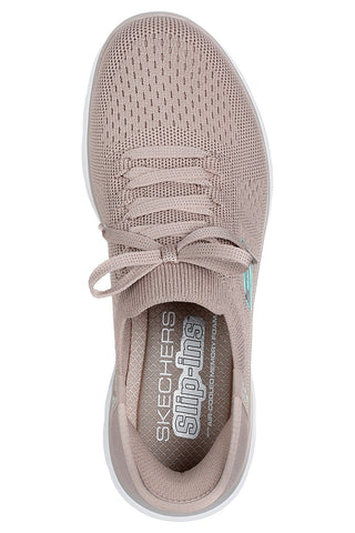 Čevlji slip ins taupe in knit Skechers Summits new daily