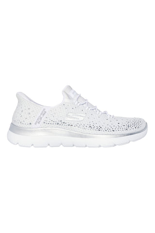 SKECHERS SUMMITS BRILLIANT SHINE WHITE/SILVER