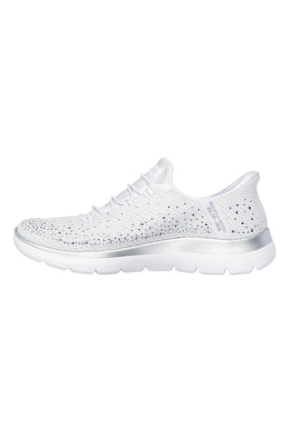 SKECHERS SUMMITS BRILLIANT SHINE WHITE/SILVER