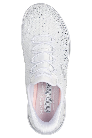 SKECHERS SUMMITS BRILLIANT SHINE WHITE/SILVER