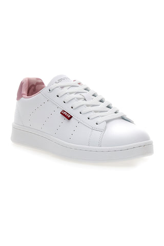 Bele superge z rožnatimi vezalkami Levi's Avenue