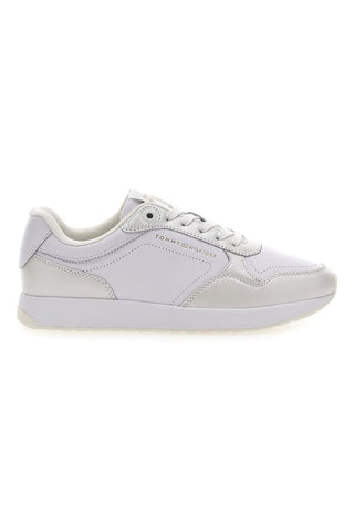 Bele usnjene športne copate Tommy jeans Th Chic
