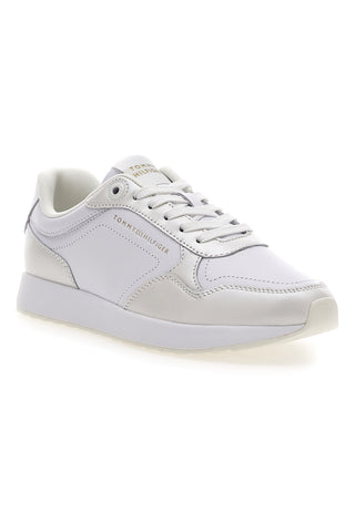 Bele usnjene športne copate Tommy jeans Th Chic