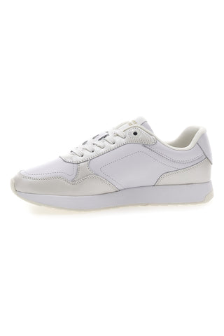 Bele usnjene športne copate Tommy jeans Th Chic