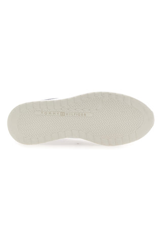 Bele usnjene športne copate Tommy jeans Th Chic