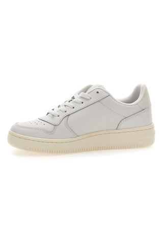 Tommy jeans TJw Basket style bele usnjene športne copate