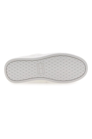 Beli ploščati podplat Tommy jeans Tjw Script Cupsole Superge