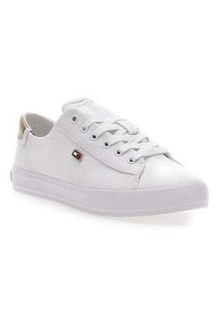 Bele platnene superge Tommy jeans Vulc Canvas