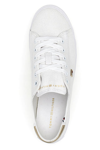 Bele platnene superge Tommy jeans Vulc Canvas
