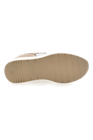 Bele superge z detajli iz rožnatega zlata in klinom Inblu 486IN