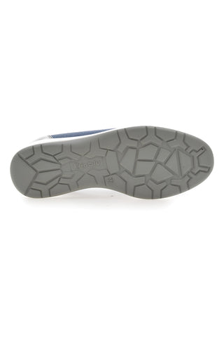 Modri mokasini Slip on iz tehnične tkanine s klinom Inblu 66IC
