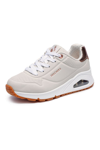 Sneakers beige Skechers Uno Gen1 Shimmer Away