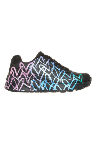 Sneakers nere lavabili in lavatrice Skechers Uno Lite Metallic Joy