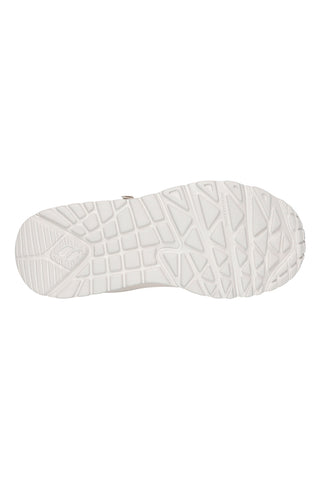 Bež superge z zadrgo na strani, ki jih je mogoče prati v pralnem stroju: Skechers Uno Lite Easy Zip