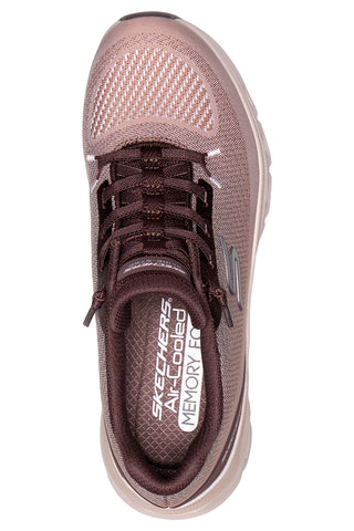 Sneakers marroni lavabili in lavatrice Skechers Glide-Step Pro Soft Mirage