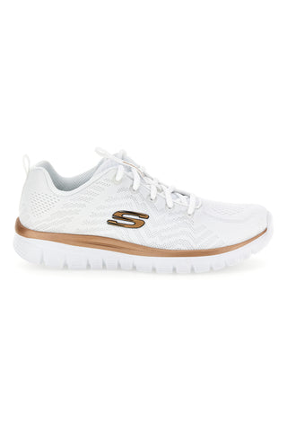 Sneakers bianche lavabili in lavatrice Skechers Graceful Get Connected