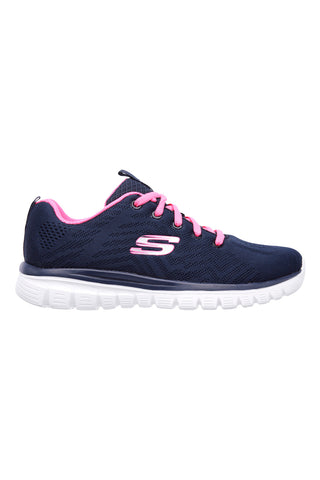 Sneakers blu lavabili in lavatrice Skechers Graceful Get Connected