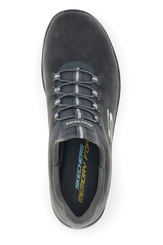 Sneakers grigie slip-on lavabili in lavatrice Skechers Summits Itz Bazik