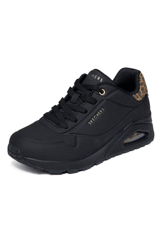 Sneakers nere con inserto animalier e ammortizzazione ad aria Skechers Uno Jungle Nite