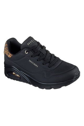 Sneakers nere con inserto animalier e ammortizzazione ad aria Skechers Uno Jungle Nite