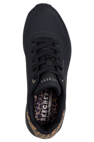 Sneakers nere con inserto animalier e ammortizzazione ad aria Skechers Uno Jungle Nite