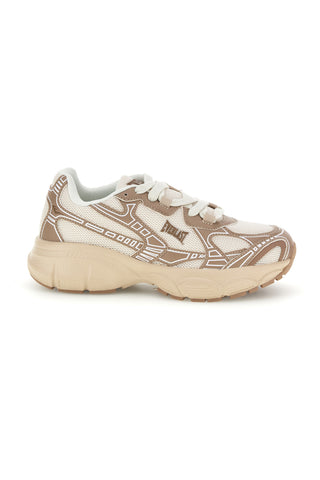 Sneakers beige con suola platform Everlast EV3744