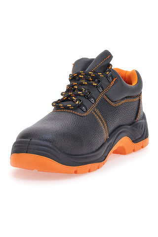Varnostni čevlji Black Shoot 392 S1 SRC črni in oranžni
