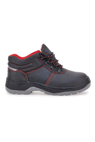 Varnostni čevlji Mid-Cut črni in rdeči BLACK SHOOT 623 S3 SRC