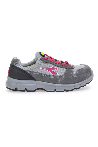 Varnostni čevlji sive in roza barve DIADORA RUN G TEXTILE LOW S1P  SRC