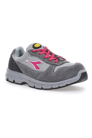 Varnostni čevlji sive in roza barve DIADORA RUN G TEXTILE LOW S1P  SRC