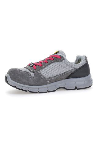 Varnostni čevlji sive in roza barve DIADORA RUN G TEXTILE LOW S1P  SRC