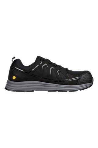 Črni varnostni čevlji Skechers Work: Malad II Comp Toe