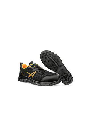 Lahki črni varnostni čevlji S1PS SR Albatros Levitate Orange Low
