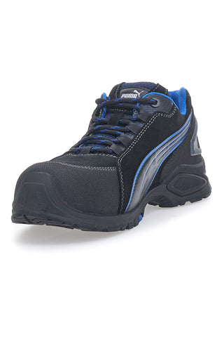 Črni in modri varnostni čevlji S3L Puma Rio Low Safety