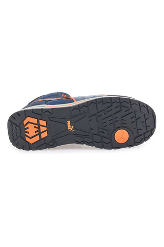 Modri in oranžni varnostni čevlji S3 Puma Safety Crosstwist Mid