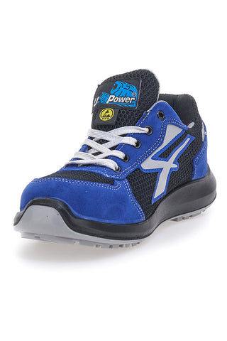 Modri nizki dihalni varnostni čevlji U.Power Sky ESD S1PS SR