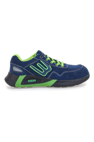 Nizki varnostni čevlji modre barve z fluorescenčnimi vstavki S1P Blue energy BS190S1P