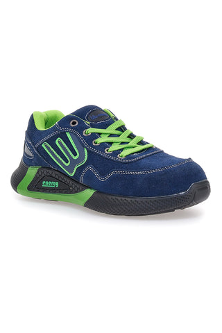 Nizki varnostni čevlji modre barve z fluorescenčnimi vstavki S1P Blue energy BS190S1P