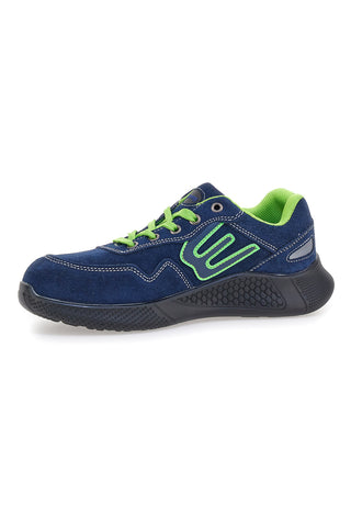 Nizki varnostni čevlji modre barve z fluorescenčnimi vstavki S1P Blue energy BS190S1P