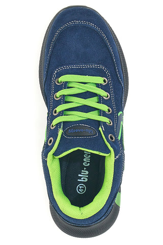 Nizki varnostni čevlji modre barve z fluorescenčnimi vstavki S1P Blue energy BS190S1P