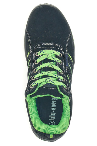 Črni varnostni čevlji S1P, zračni in protizdrsni Blue Energy