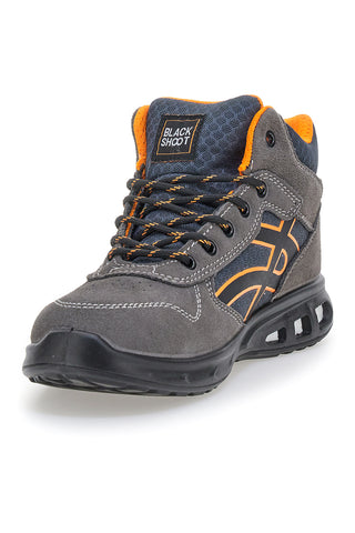 Varnostni superge S1P iz usnja, sive barve, Black shoot YL-5068H-1