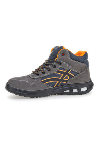 Varnostni superge S1P iz usnja, sive barve, Black shoot YL-5068H-1