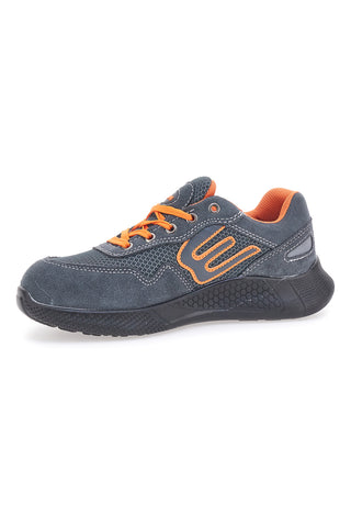 Varnostni čevlji iz usnja, sivi in oranžni Blue Star BS180 S1PS SR